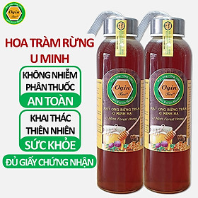 Mật Ong Rừng U Minh 500ml - OGINBEE, Thiên nhiên nguyên chất 100%