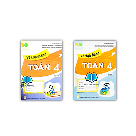 Sách - Combo Vở thực hành toán 4 - tập 1 + 2 ( kết nối )