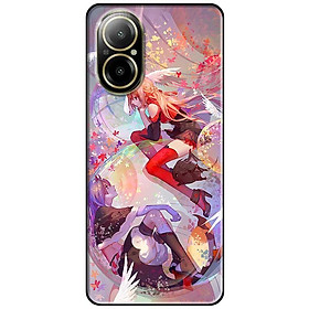 Ốp lưng cho Oppo Realme 10 - C11 2021 - C65 4G - C67 - C20 - Poco X6 5G - Anime Hai Cô Gái Đỏ Đen - Hàng Chính Hãng