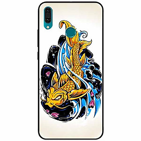 Ốp lưng dành cho Huawei Y9 2019 mẫu Chép Vàng Nền Sáng