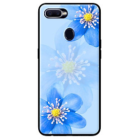 Ốp in cho Oppo A7 Hoa Lan Xanh - Hàng chính hãng