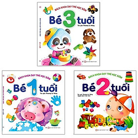 Bộ Sách Bách Khoa Dạy Trẻ Học Sớm - Bé Từ 1 - 3 Tuổi: Phát Triển Trí Lực Cho Trẻ 1-3 Tuổi (Bộ 3 Cuốn)
