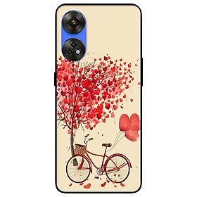 Ốp lưng dành cho Oppo Reno 8T 4G - Reno 8T 5G - Reno 10 5G - Reno 10 Pro 5G - Xe Đạp Tình Yêu - Hàng Chính Hãng