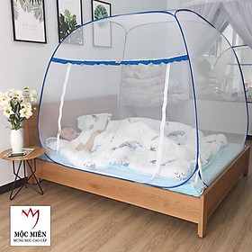 Màn Chụp Cao Cấp Mộc Miên Đỉnh Rộng - Kích thước 2,2mx2m Không Hoạ Tiết ( Hà Nội )