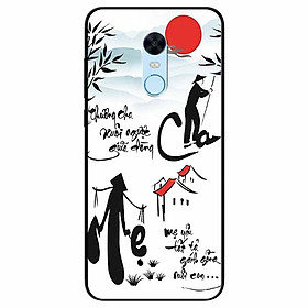 Ốp lưng in cho Redmi Note 5 ( Redmi 5 Plus) Mẫu Thương Cha Mẹ