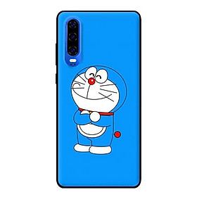 Ốp lưng in cho Huawei P30 mẫu Doremon Cười - Hàng chính hãng