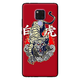 Ốp in cho Huawei Mate 20 Hổ Nền Đỏ - Hàng chính hãng