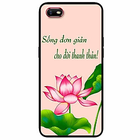 Ốp lưng in cho Realme C2 Mẫu Sống Đơn Giản