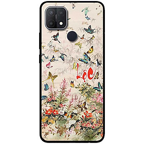Ốp lưng cho Oppo A15 - A15S - A17 - A17K - A57 4G - A94 5G - A95 5G - Hoa Bướm Lộc - Hàng Chính Hãng