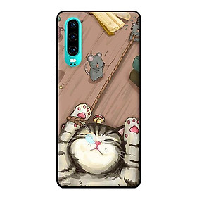 Ốp in cho Huawei P30 Mèo Khóc - Hàng chính hãng