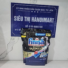 Viên rửa chén bát Finish Quantum Max 64 viên hương chanh 