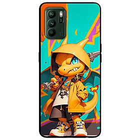 Ốp lưng cho Oppo Reno 2Z, 2F - 6z - 7z 5G - 8z 5G - A96 5G - 8T 4G - 8T 5G - Rồng Vàng Mắt Xanh - Hàng Chính Hãng