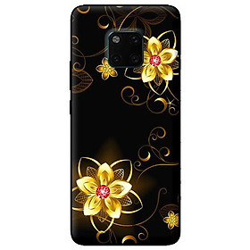 Ốp lưng in cho Huawei Mate 20 Pro mẫu Họa Tiết Hoa Vàng - Hàng chính hãng