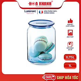 Hũ Thủy Tinh Luminarc Rondo Blue 1L - L0364