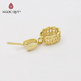 Combo 2 cái charm bạc khoen móc mặt phật, mặt tỳ hưu hình kim tiền - Ngọc Quý Gemstones