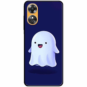 Ốp lưng cho Oppo A15 - A15S - A17 - A17K - A57 4G - A94 5G - A95 5G - Bóng Trắng Nền Xanh - Hàng Chính Hãng
