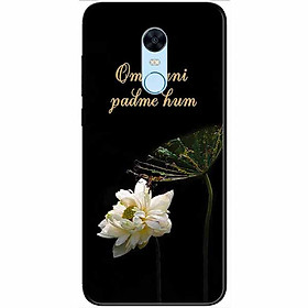 Ốp lưng dành cho Xiaomi Redmi Note 4x mẫu Om Mani Cánh Sen Trắng