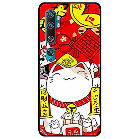 Ốp lưng dành cho Xiaomi Mi Note 10 mẫu Mèo Nằm Chờ Cá
