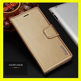 Bao da dạng ví cho SamSung Galaxy S22 hiệu Hanman, DaDa có quai cài có ngăn để thẻ ATM và để tiền, bao da may viền - Hàng nhập khẩu