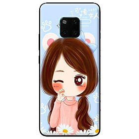 Ốp lưng in cho Huawei Mate 20 Pro mẫu Anime Cô Gái Nháy Mắt - Hàng chính hãng
