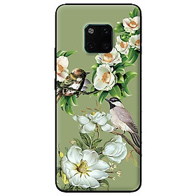 Ốp lưng in cho Huawei Mate 20 Pro mẫu Couple Chim - Hàng chính hãng