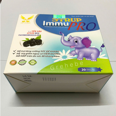 [TPBVSK] SYRUP IMMU PRO Hỗ Trợ Tăng Sức Đề Kháng ( H/20 ống x10ml)