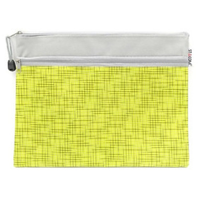 Túi Vải Stacom Có Khóa Kéo 2 Ngăn B5 ZD101B5 - Màu Vàng