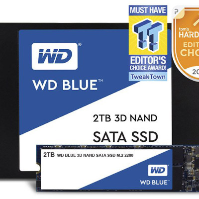 Ổ Cứng SSD WD Blue 3D NAND 500GB M.2 2280 WDS500G2B0B - Hàng Chính Hãng