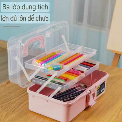 KỆ HỘP ĐỰNG THUỐC GIA ĐÌNH ĐA NĂNG 3 TẦNG