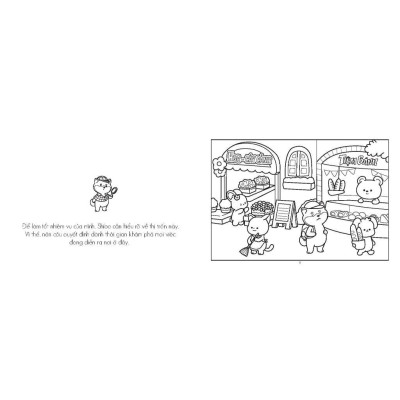 Sách Tô Màu - Thị Trấn Nhỏ Hạnh Phúc + Baby Three 12 Con Giáp ở Vương Quốc Ngọt Ngào - Minh Thắng