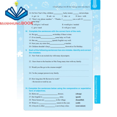 Sách - Chinh phục bộ đề thi Tiếng Anh vào lớp 6 (tái bản 01)