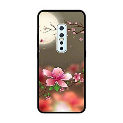 Ốp Lưng in cho Vivo V17 Pro Mẫu Ánh Trăng Hoa Đào - Hàng Chính Hãng
