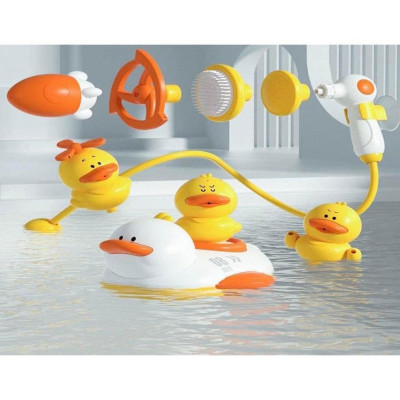 BỘ ĐỒ CHƠI VỊT VÀNG PHUN NƯỚC NHÀ TẮM CHO BÉ YÊU_kèm vòi sen và nhiều phụ kiện dễ thương