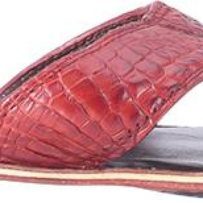 Dép Nam Da Cá Sấu Huy Hoàng HT7222 - Nâu Đỏ