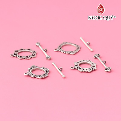 Charm bạc khóa nhiều họa tiết - Ngọc Quý Gemstones