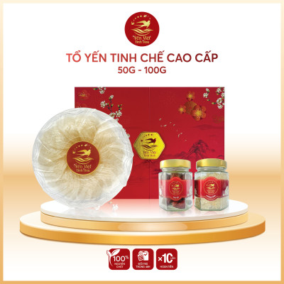 Tổ yến Tinh chế cao cấp 50 gram Yến Việt Tinh Hoa - Hàng chính hãng