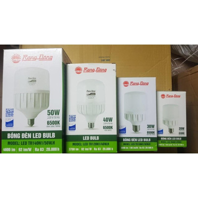 Bóng đèn LED BULB trụ 40W TR120N1/40W.H Rạng Đông