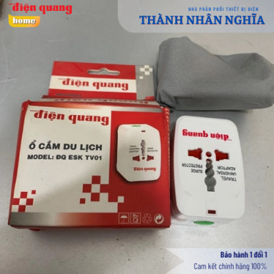 Ổ cắm đa năng Điện Quang ( dành cho du lịch ) ĐQ ESK TV01 ( Màu trắng )