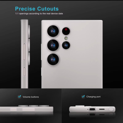  Ốp Lưng Nhám Siêu Mỏng 0.3mm Cho Samsung Galaxy S25 Ultra Hiệu Memumi SLIM Có Màng Bảo Vệ Camera - Hàng Nhập Khẩu