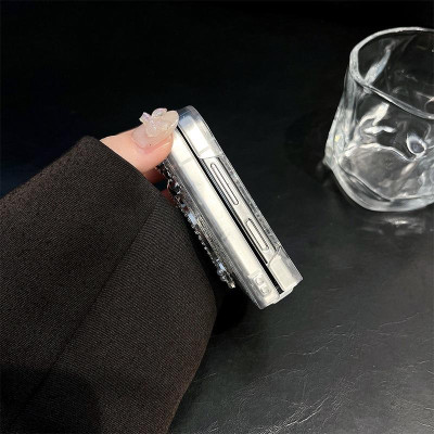Ốp Lưng Cho Samsung Galaxy Z FLIp 7 / Z Flip 6 / Z Flip 5 Kim Tuyến Có Gương Soi - BUM STORE GALAXY CASE