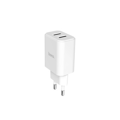 Củ Sạc Hoco C62A - 2 Cổng  USB - Tặng Cáp Micro Usb - Chính Hãng 