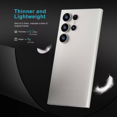  Ốp Lưng Nhám Siêu Mỏng 0.3mm Cho Samsung Galaxy S25 Ultra Hiệu Memumi SLIM Có Màng Bảo Vệ Camera - Hàng Nhập Khẩu