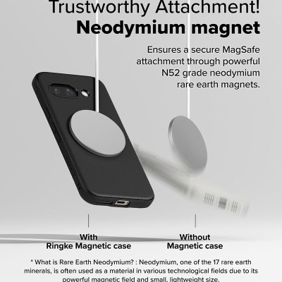 Ốp lưng cho Google Pixel 9a RINGKE Onyx Magnetic - Hàng Chính Hãng