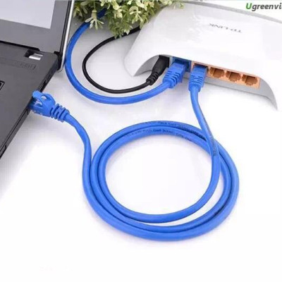 Ugreen UG11202NW102TK 2M Màu xanh Cáp mạng LAN CAT6 UPT - HÀNG CHÍNH HÃNG