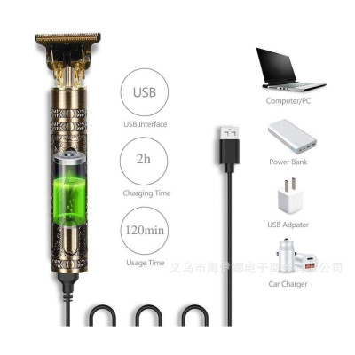 Tông Đơ Cắt Tóc, Cạo Râu, Bấm Viền Vintage T9 Hình Rồng