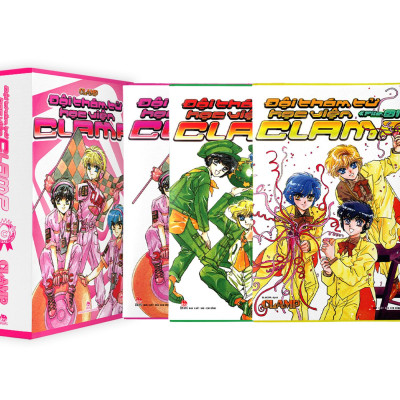 Boxset Đội Thám Tử Học Viện Clamp (Bộ 3 Tập) - Tặng Kèm Poster Kẹp Mỗi Tập