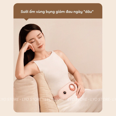 Đai chườm nóng sưởi ấm có chức năng massage - Giảm đau bụng kinh nguyệt