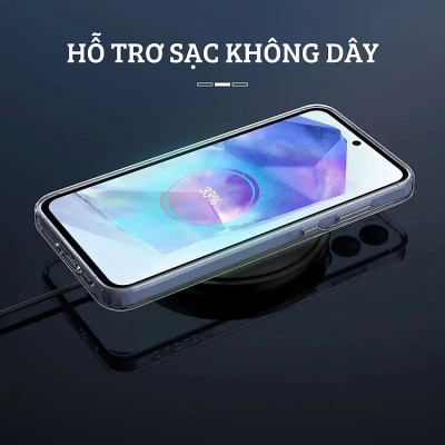 Ốp lưng dẻo silicon trong suốt mỏng 0.6mm cho Samsung Galaxy A55 A35 A25 A15 A05 A05s M15 - Hàng nhập khẩu