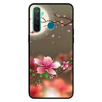 Ốp Lưng in cho Realme 5 Pro / Realme Q Mẫu Ánh Trăng Hoa Đào - Hàng Chính Hãng