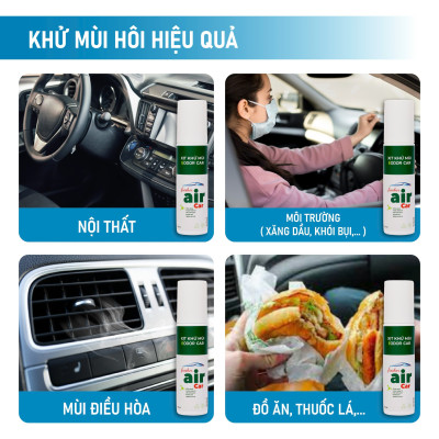 Xịt khử mùi Ô tô cao cấp EODOR CAR 150ml, Công nghệ vi bọc phân tử